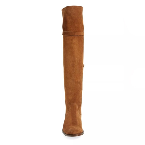 NIB $548 Frye Molly Tassel Over The Knee Boot in Brown Suede - size 6.5! - Picture 8 of 9